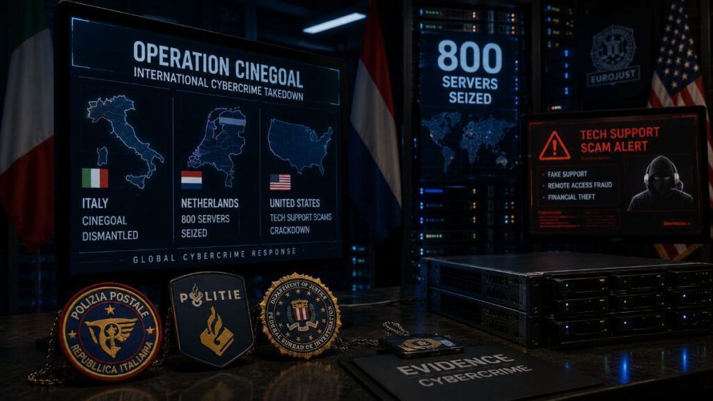 L’Italia smantella CineGoal e l’Olanda colpisce infrastruttura del cybercrime da 800 server 2 italia cinegoal olanda 800 server