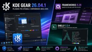 KDE Gear 26.04.1 e Frameworks 6.26 migliorano Plasma e app KDE