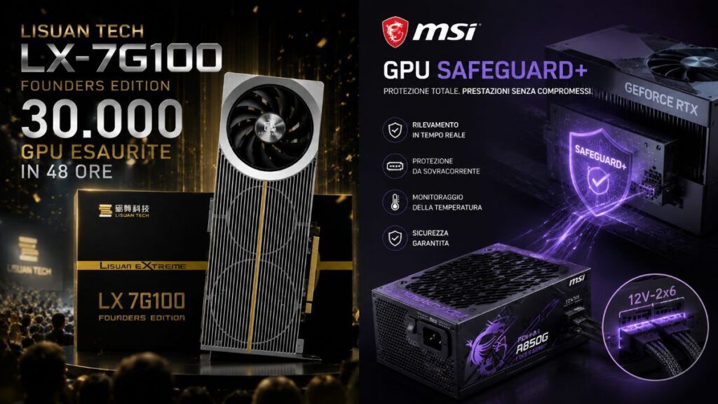 Lisuan Tech vende 30.000 GPU in 48 ore mentre MSI combatte i connettori che si sciolgono 2 lisuan tech msi gpu safeguard