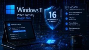 Microsoft lancia MDASH e scopre 16 vulnerabilità Windows corrette nel Patch Tuesday