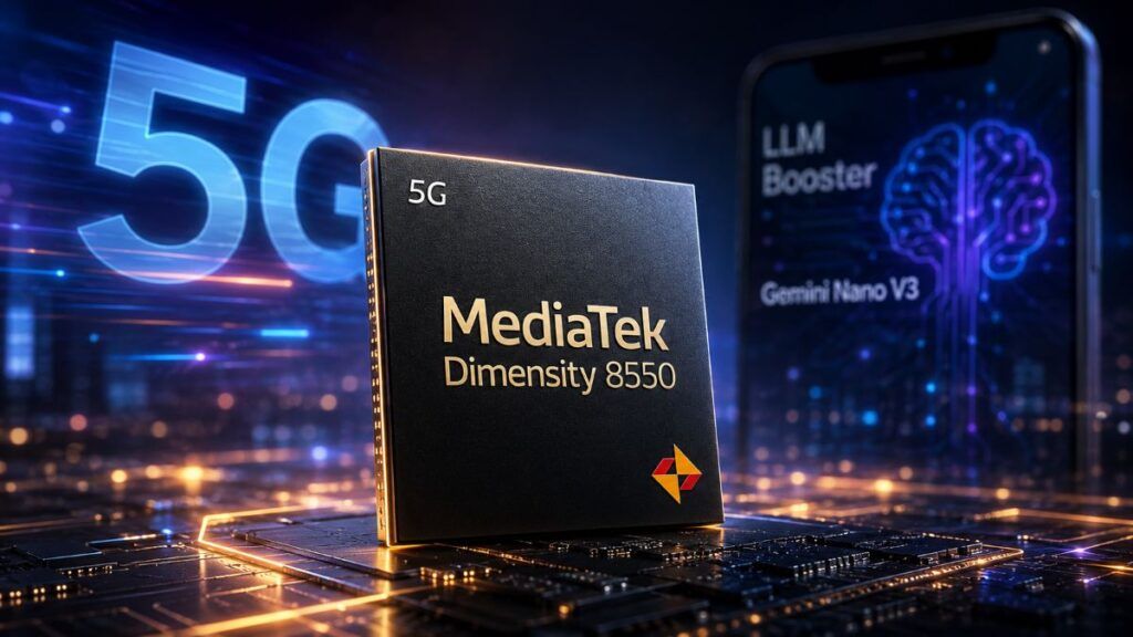 mediatek dimensity 8550 gemini nano v3 llm booster