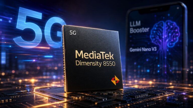 mediatek dimensity 8550 gemini nano v3 llm booster