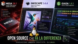 Mesa 26.1, Inkscape 1.4.4 e Giada 1.4.1 aggiornano Linux open source