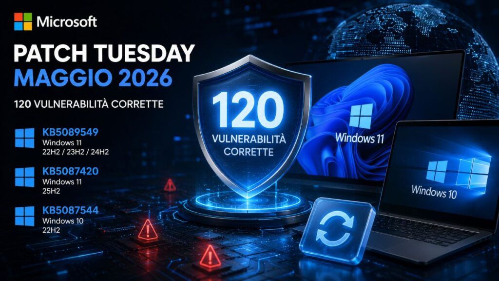 Microsoft Patch Tuesday maggio 2026 corregge 120 vulnerabilità senza zero-day attivi 2 microsoft patch tuesday maggio 2026