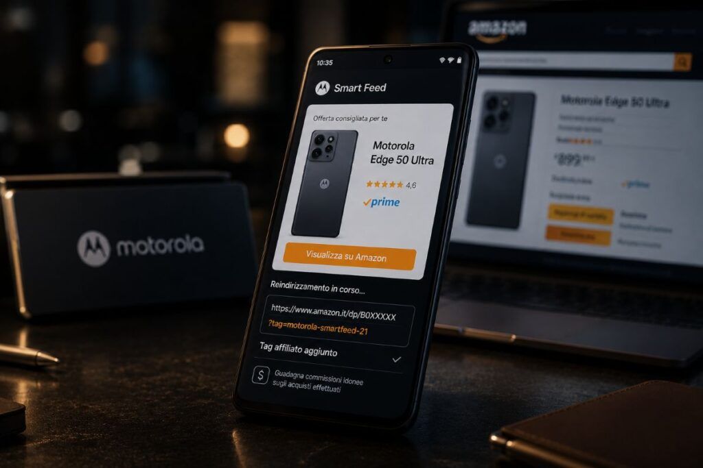 Motorola reindirizza Amazon sui Moto con Smart Feed e tag affiliati nascosti 2 motorola amazon smart feed tag affiliati