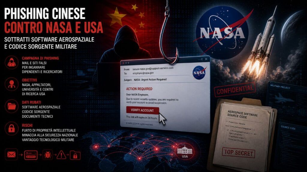 nasa phishing cinese song wu software difesa