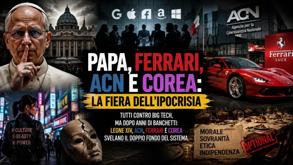 Papa, Ferrari, ACN e Corea: la fiera dell’ipocrisia - NEWSLETTER 2 newsletter 31 maggio
