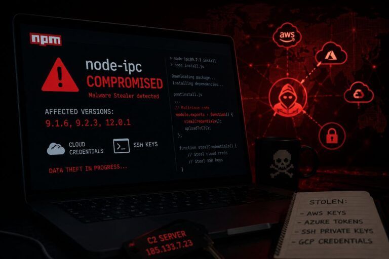 node ipc backdoor npm