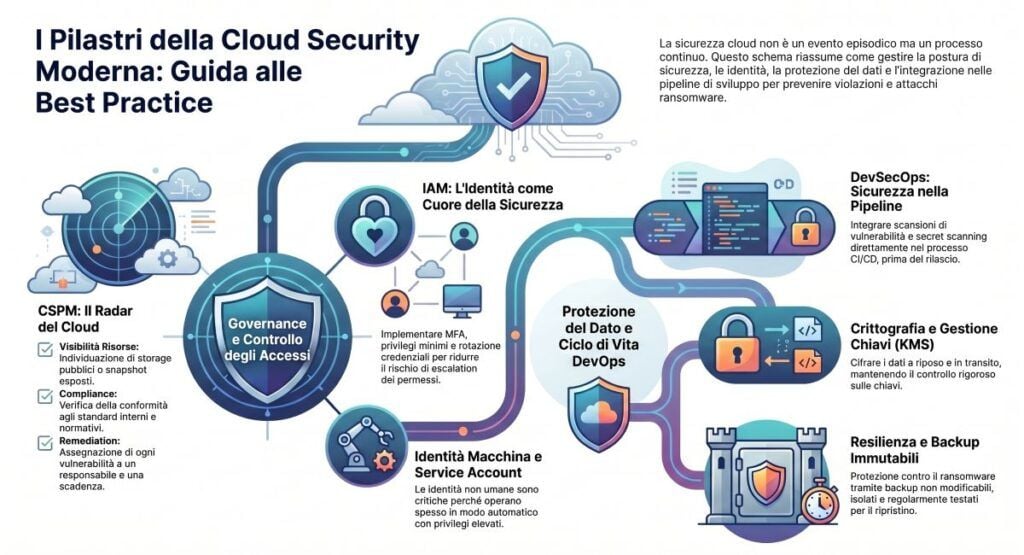 pilastri cloud security infografica