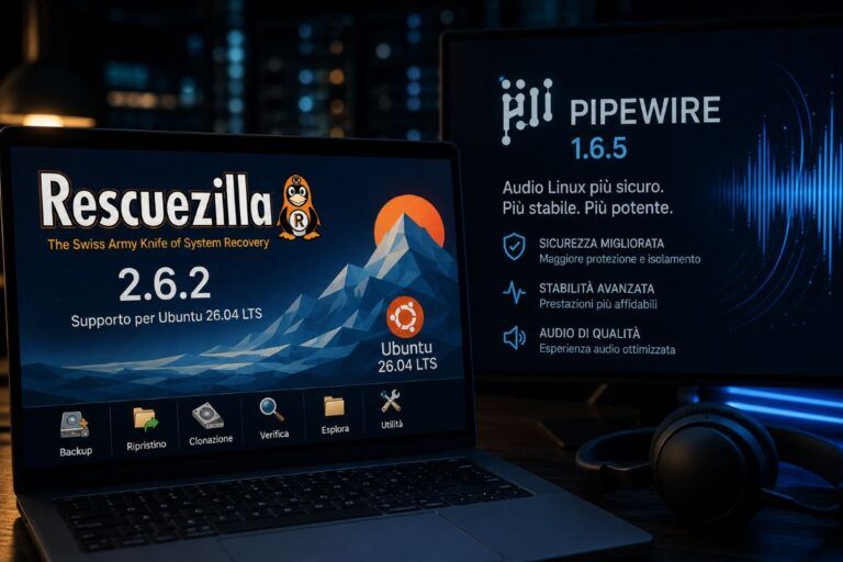 rescuezilla pipewire linux update