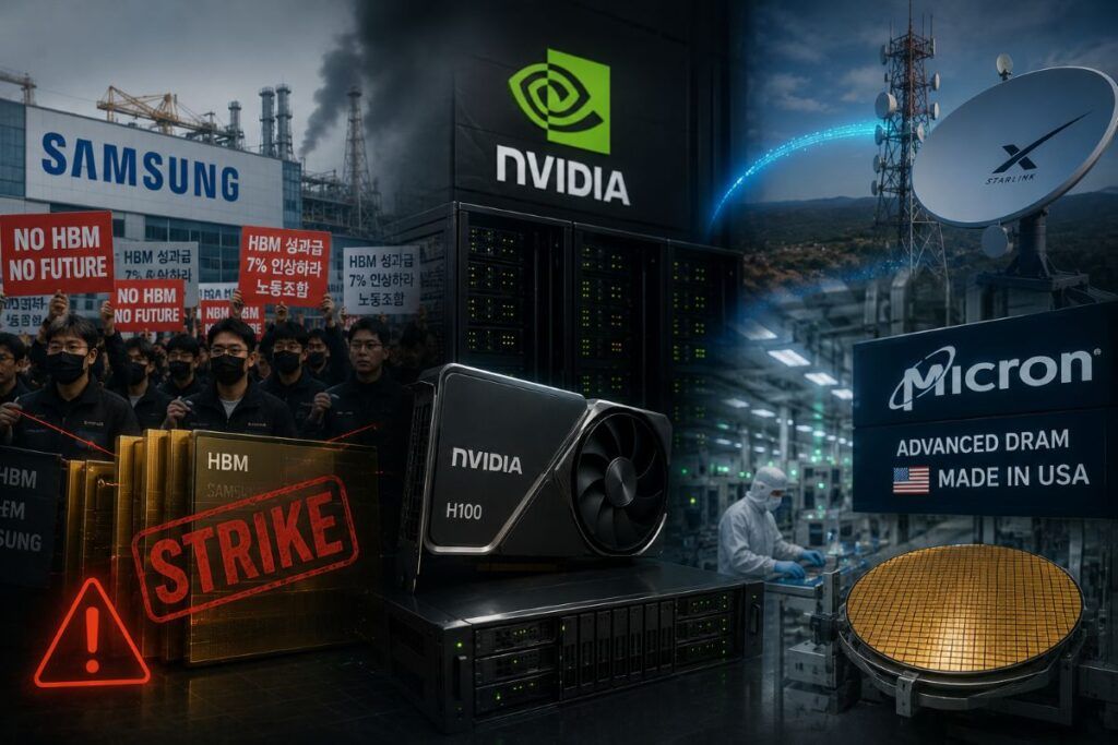 Samsung rischia ritardi HBM per NVIDIA, copia calendario Apple, mentre Micron produce DRAM negli USA che volano con StarLink 2 samsung hbm micron dram
