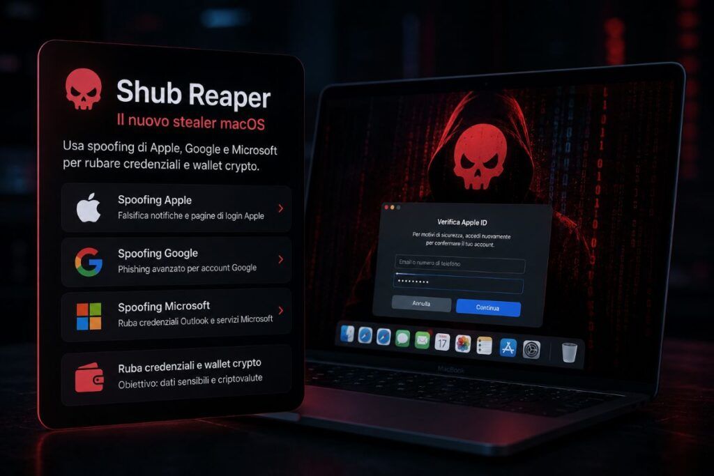 Shub Reaper spoofa Apple, Google e Microsoft per rubare dati su macOS 2 shub reaper macos