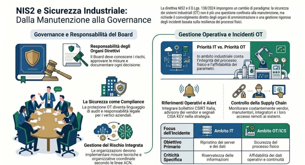 sicurezza industriale ics ot infografica nis