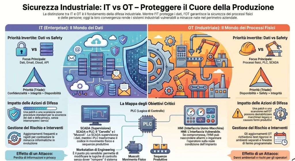 sicurezza industriale ics ot infograficait vs ot