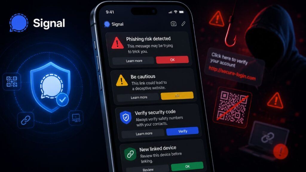 signal avvisi phishing social engineering