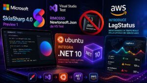Rivoluzione grafica in .NET con SkiaSharp 4.0: addio a Newtonsoft.Json in VS Test, mentre .NET 10 sbarca nativamente su Ubuntu 26.04