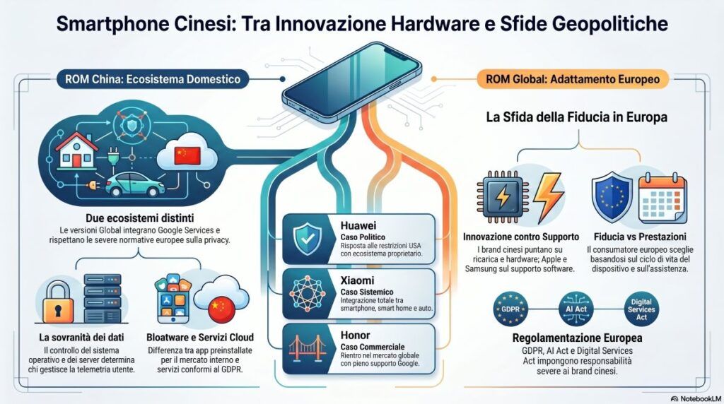 smartphone cinesi infografica sfide geopolitiche