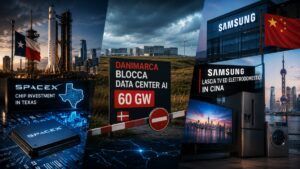 SpaceX si fa i chip in casa, la Danimarca blocca i data center AI e Samsung si ritira dal mercato TV in Cina