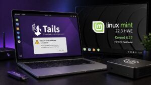 Tails 7.7 lancia l’allarme sui certificati Secure Boot, Linux Mint 22.3 HWE aggiorna il kernel al 6.17