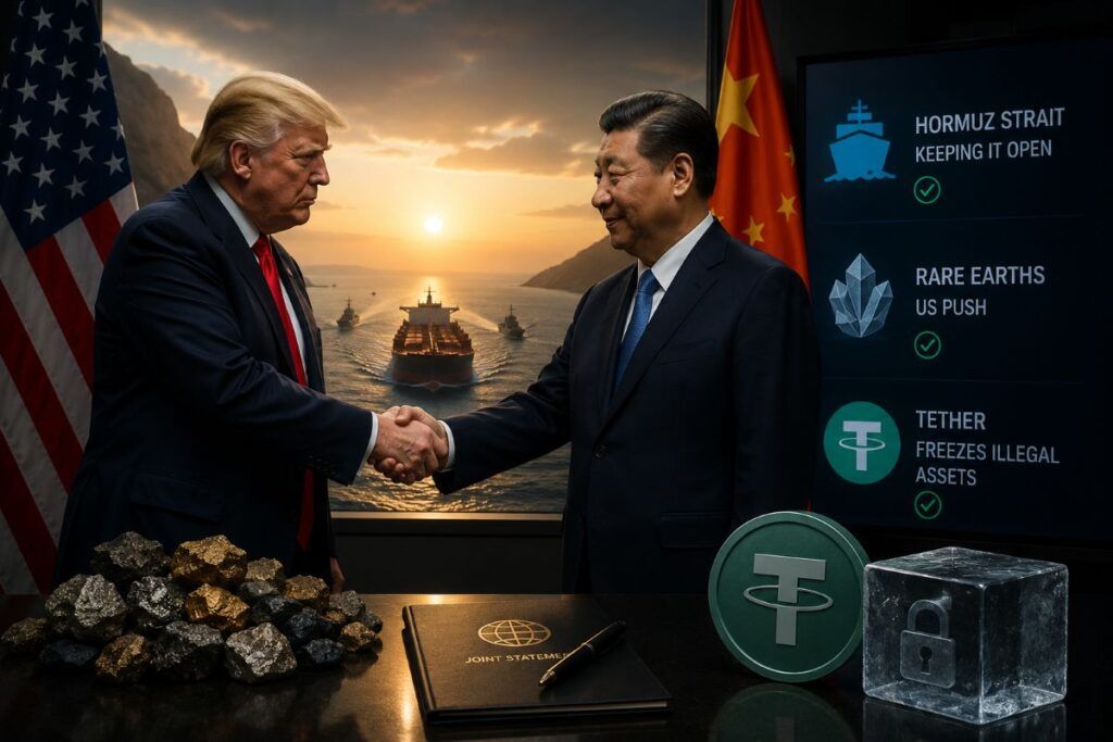 Trump e Xi blindano Hormuz mentre gli Usa accelerano su terre rare e crypto 2 trump xi hormuz terre rare