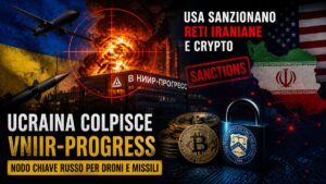 Doppio colpo all’asse Mosca-Teheran: l’Ucraina distrugge la fabbrica di droni russa, gli USA sanzionano l’exchange crypto iraniano Nobitex