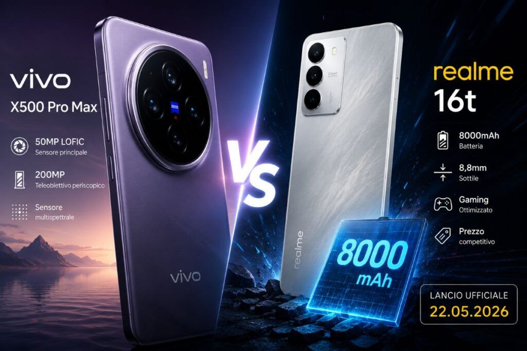 vivo x500 pro max realme 16t leak