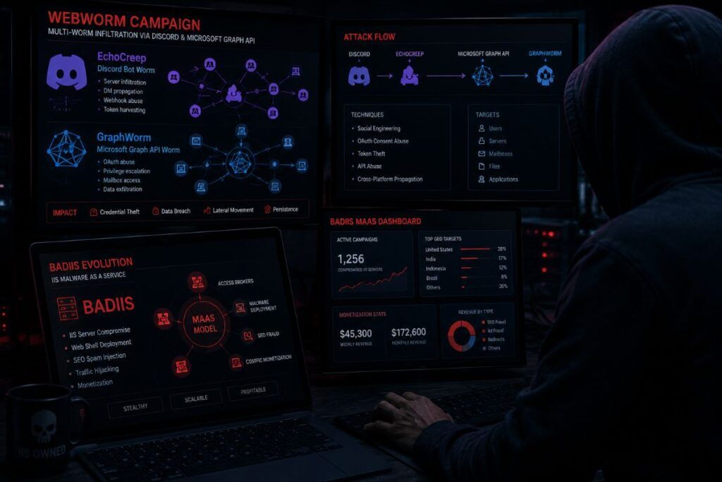 Webworm usa Discord e Graph API mentre BadIIS diventa MaaS per server IIS 2 webworm badiis maas