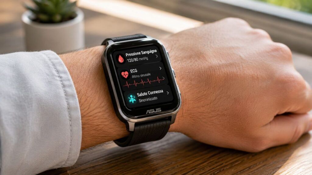 Asus porta VivoWatch 6 Plus nel wearable medicale con ECG e pressione senza manicotto 2 Asus VivoWatch 6 Plus