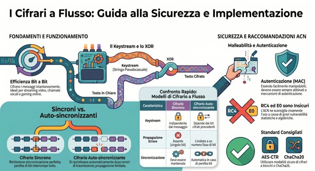 Guida ai Cifrari a Flusso