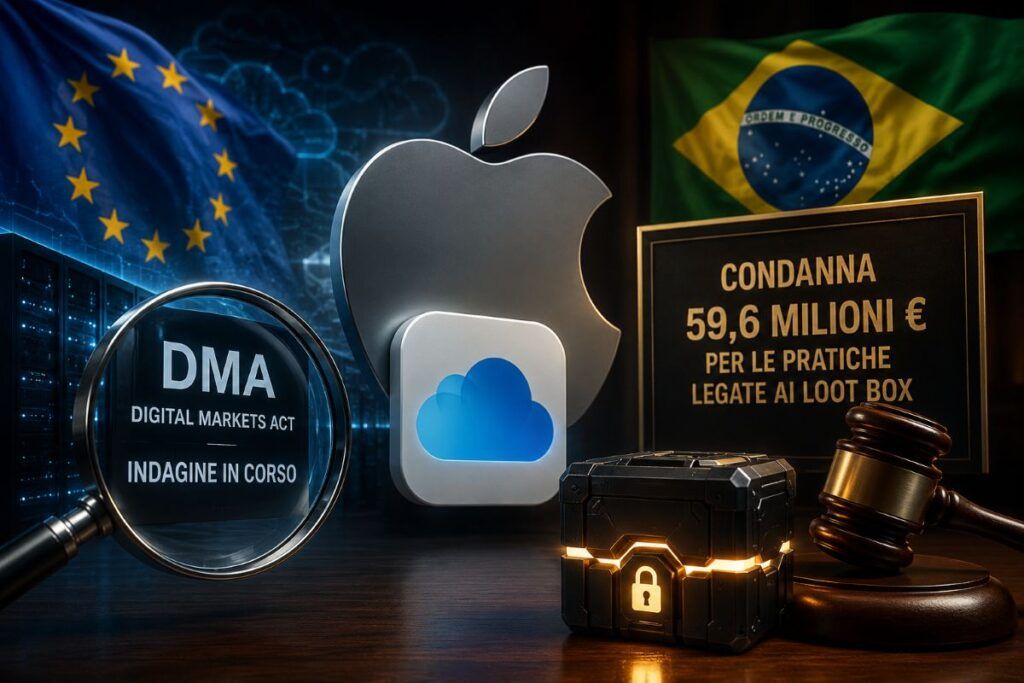 Doppia stangata per Apple: Italia avvia indagine DMA su iCloud el Brasile multa per i loot box 2 apple indagine dma icloud multa brasile loot box