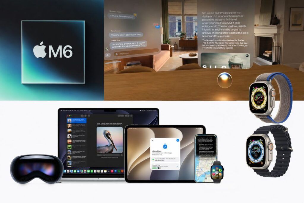 Apple chip M6, novità watchOS 27 e modelli Apple Watch compatibili: la roadmap IA 2 apple m6 chip vision pro m5 watchos 27 siri ai