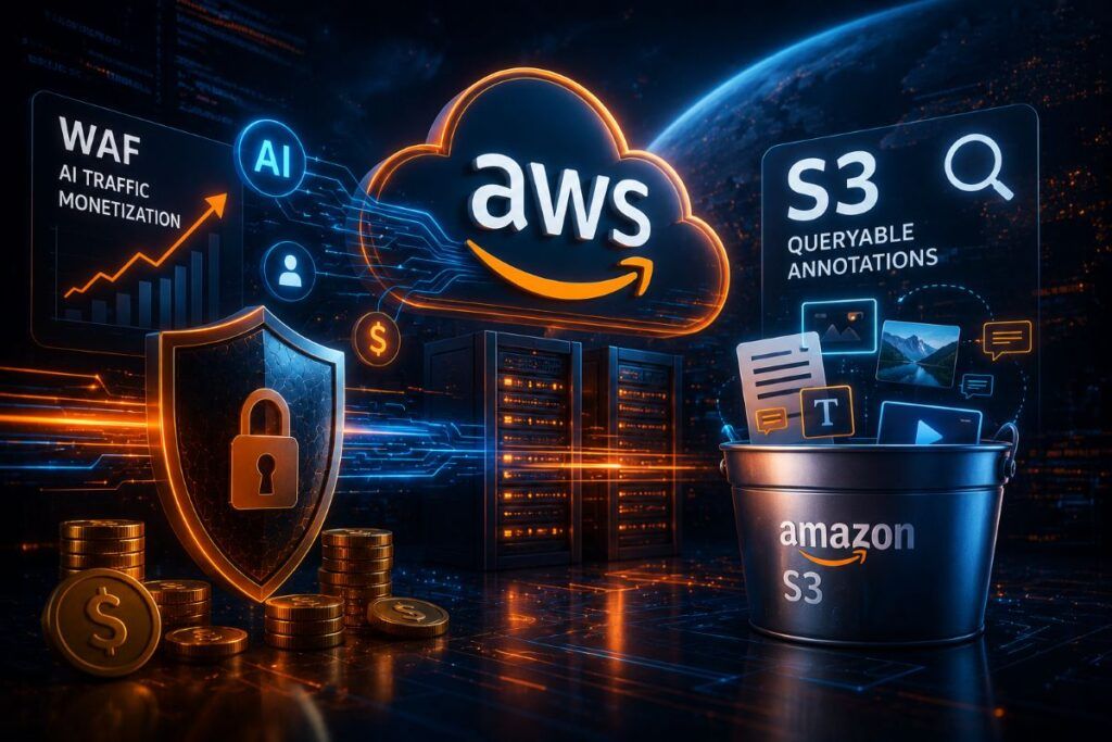 Svolta AWS: ora i bot AI pagheranno in stablecoin per scansionare i siti, e S3 diventa intelligente 2 aws waf monetizzazione bot ai s3 annotations