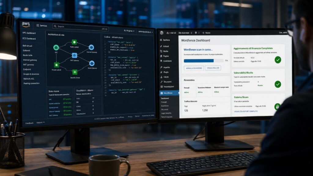 Allarme sicurezza rientrato! AWS e Wordfence salvano server e siti WordPress da attacchi critici 2 aws wordpress vulnerabilita critiche