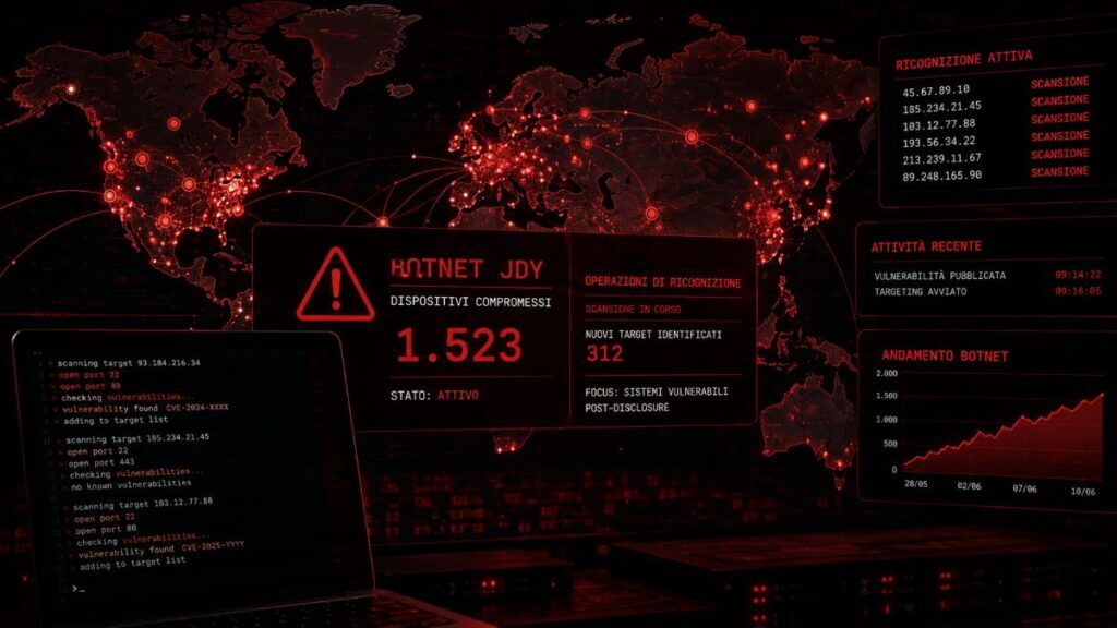 Botnet JDY fuori controllo: 1.500 router bucati per anticipare le patch di sicurezza 2 botnet jdy iot