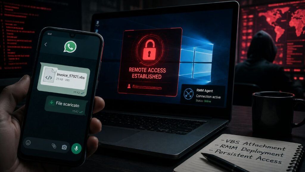 Trappola su WhatsApp: account compromessi diffondono allegati infetti per prendere il controllo di Windows 2 campagna malware whatsapp