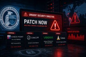 CISA impone patch urgenti per Check Point e LiteLLM mentre emergono bug critici in Veeam e Linux 7 CISA impone patch urgenti per Check Point e LiteLLM mentre emergono bug critici in Veeam e Linux