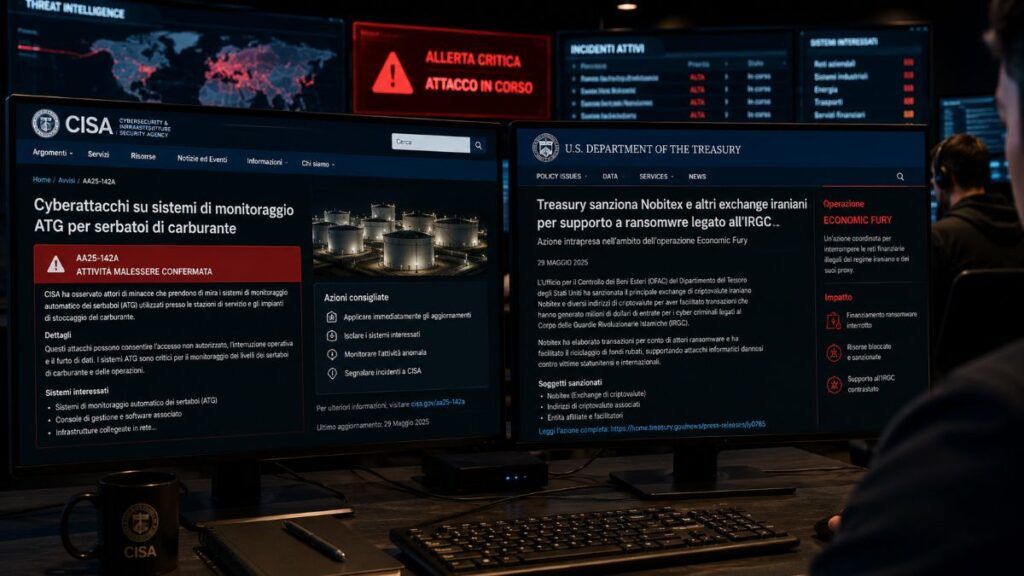 cisa serbatoi carburante treasury nobitex ransomware iran