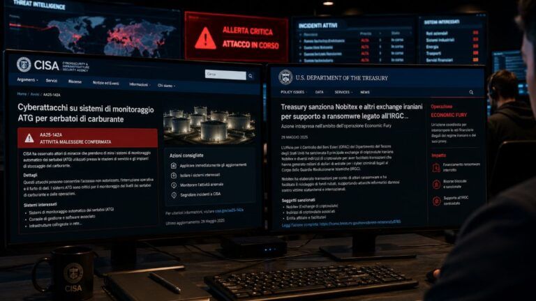cisa serbatoi carburante treasury nobitex ransomware iran