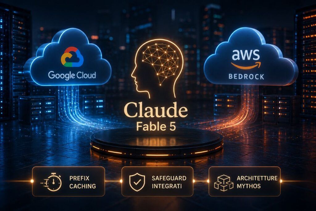 Claude Fable 5 arriva su Google Cloud e AWS Mythos ottimizza l’inferenza 2 claude fable 5 google cloud aws