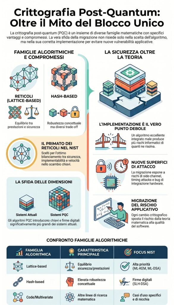 Crittografia post-quantum: guida definitiva alla sicurezza contro i computer quantistici 6 crittografia post quantum infografica aziende enterprise