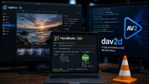 digiKam 9.1, HandBrake 1.11.2 aggiornati, mentre VideoLAN svela il decoder del futuro (AV2) 10 digiKam 9.1, HandBrake 1.11.2 aggiornati, mentre VideoLAN svela il decoder del futuro (AV2)