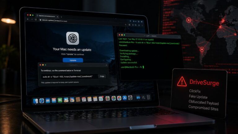 drivesurge malware macos clickfix