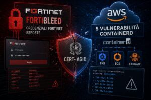Esposte le credenziali della PA col caso "FortiBleed" e scatta l'allerta sicurezza per i container AWS 11 Esposte le credenziali della PA col caso “FortiBleed” e scatta l’allerta sicurezza per i container AWS