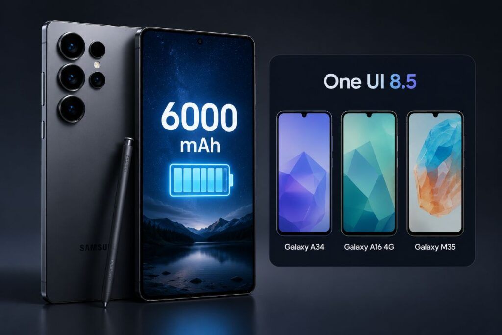 Galaxy S27 Ultra prepara la batteria da 6000 mAh, One UI 8.5 arriva sulla fascia media 2 galaxy s27 ultra batteria 6000mah one ui 8 5