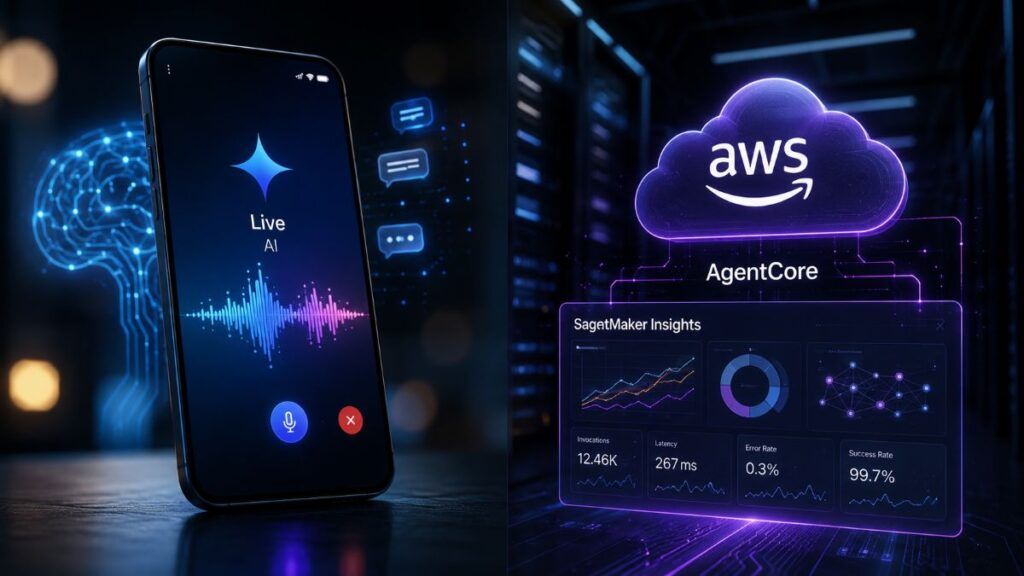 Svolta Gemini Live: l’assistente vocale impara a ricordare, mentre AWS lancia AgentCore per i super agenti aziendali 2 gemini live aws agentcore sagemaker insights