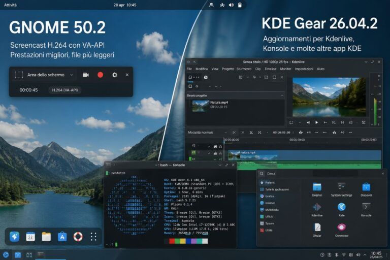 gnome 50 2 kde gear 26 04 2