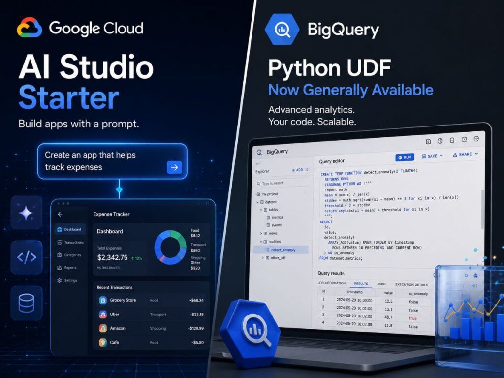 Google AI Studio Starter e BigQuery Python UDF, Google semplifica sviluppo e data analytics 2 google ai studio starter bigquery python udf