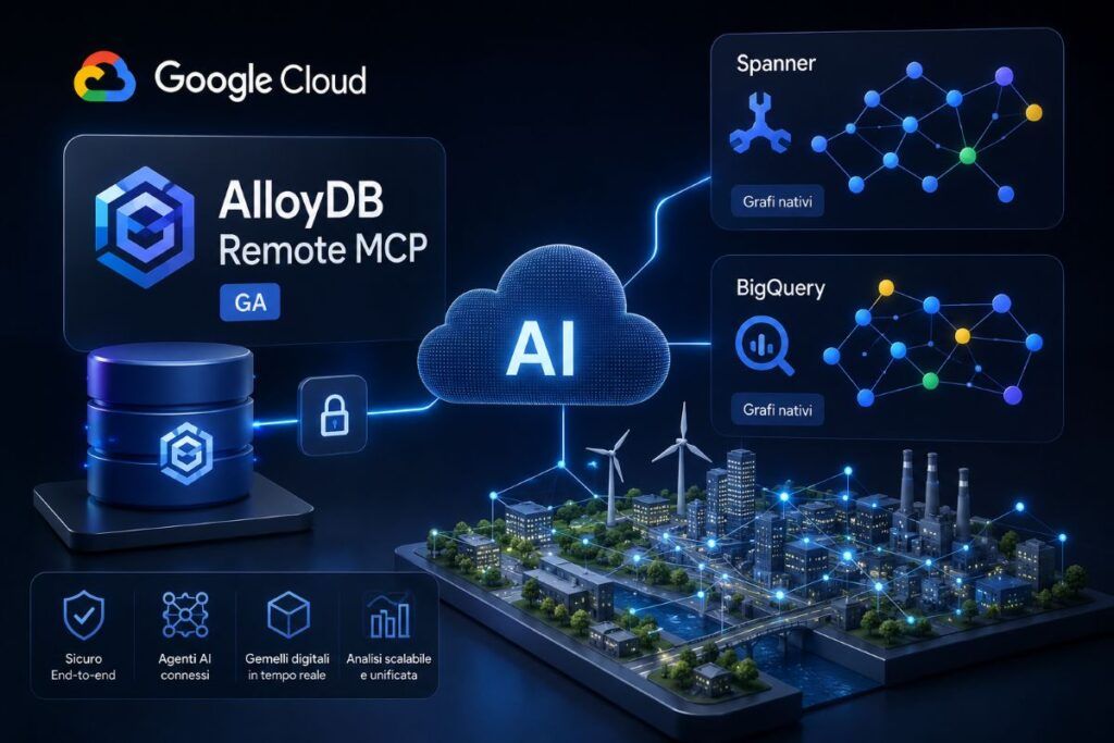 Google Cloud porta AlloyDB MCP e grafi enterprise agli agenti AI sicuri 2 google cloud alloydb mcp grafi agenti ai