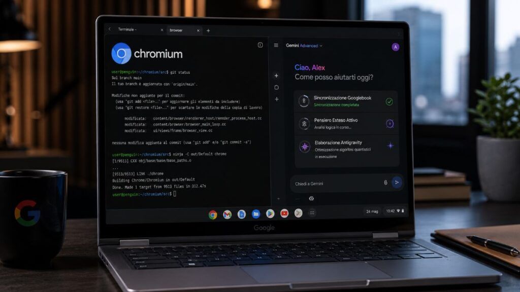 Svelato il misterioso "Googlebook" e Gemini scatena il nuovo 3.5 Flash Antigravity su ChromeOS! 2 googlebook gemini chromeos