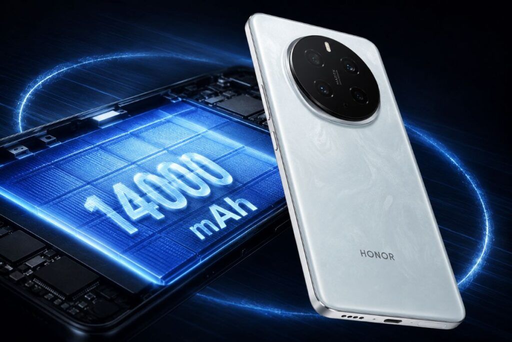 honor smartphone 14000mah autonomia